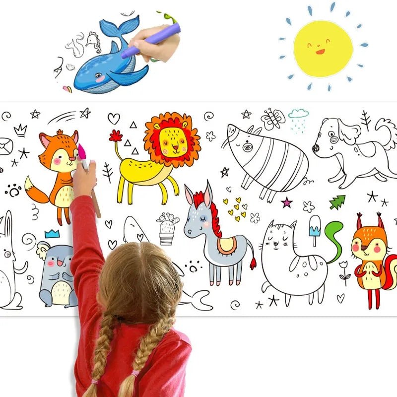 Kid's Creative Coloring Paper Roll - All-In-One Store