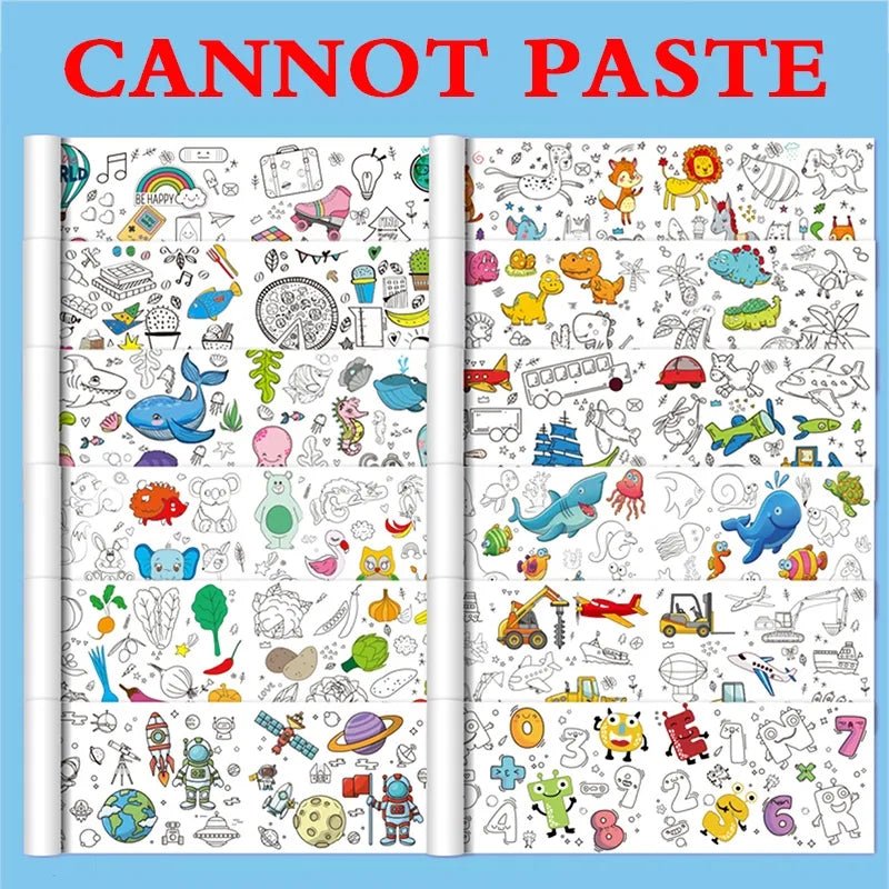 Kid's Creative Coloring Paper Roll - All-In-One Store