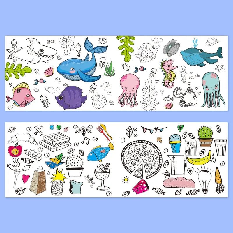Kid's Creative Coloring Paper Roll - All-In-One Store