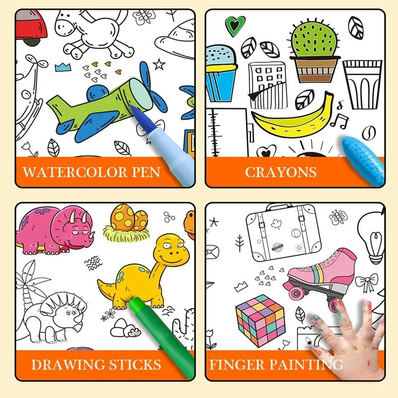 Kid's Creative Coloring Paper Roll - All-In-One Store