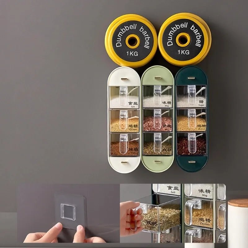 Kitchen Seasoning wall mounted spice rack - All-In-One Store