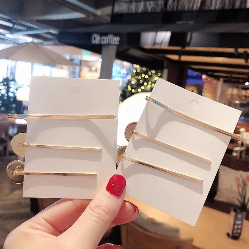 Korean Style Hairpins (Pack of 3) - All-In-One Store