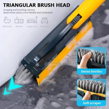 Long Handle Floor Scrub Brush with wiper - All-In-One Store
