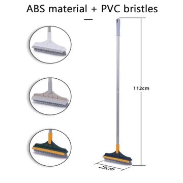 Long Handle Floor Scrub Brush with wiper - All-In-One Store