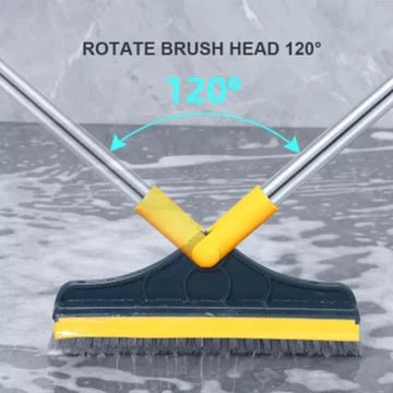 Long Handle Floor Scrub Brush with wiper - All-In-One Store