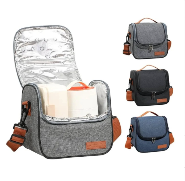 Durable Insulated Shoulder Strap Lunch Bag – Perfect for Work & Travel