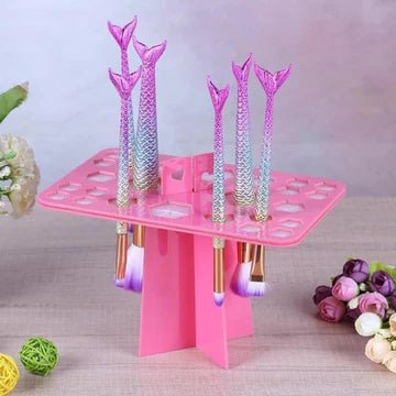 Makeup Brush Drying and Storage Stand - All-In-One Store