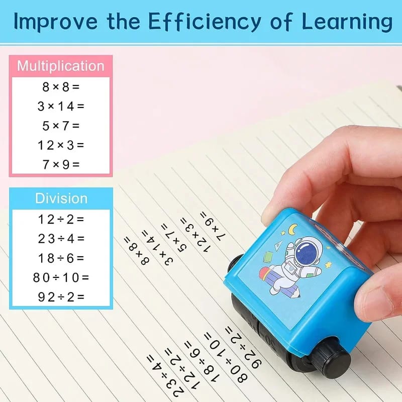 Math Roller Stamp With Ink Refill...... - All-In-One Store