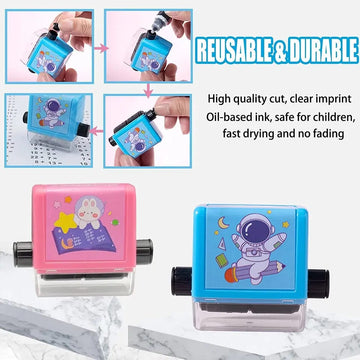Math Roller Stamp With Ink Refill...... - All-In-One Store