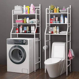 Metal Floor Type Washroom Shelf - All-In-One Store