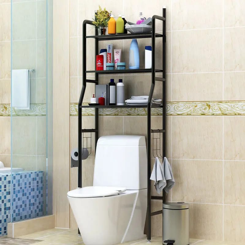 Metal Floor Type Washroom Shelf - All-In-One Store