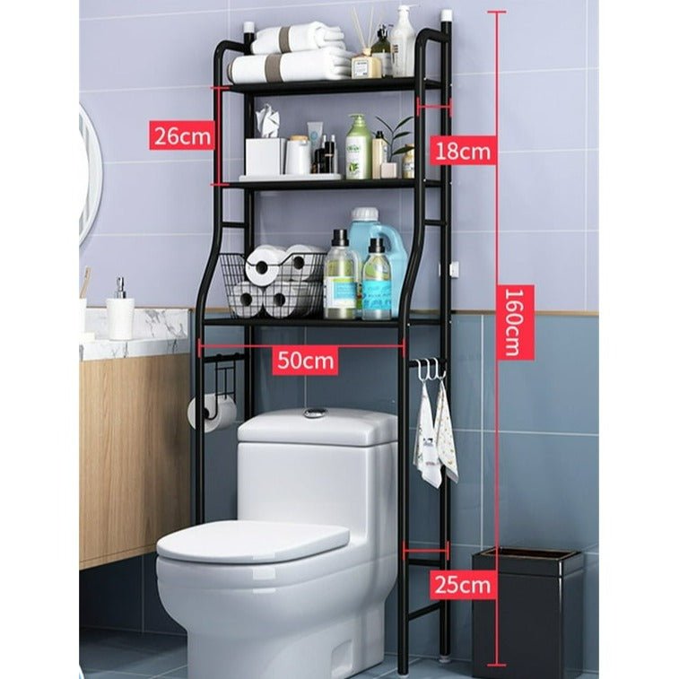 Metal Floor Type Washroom Shelf - All-In-One Store