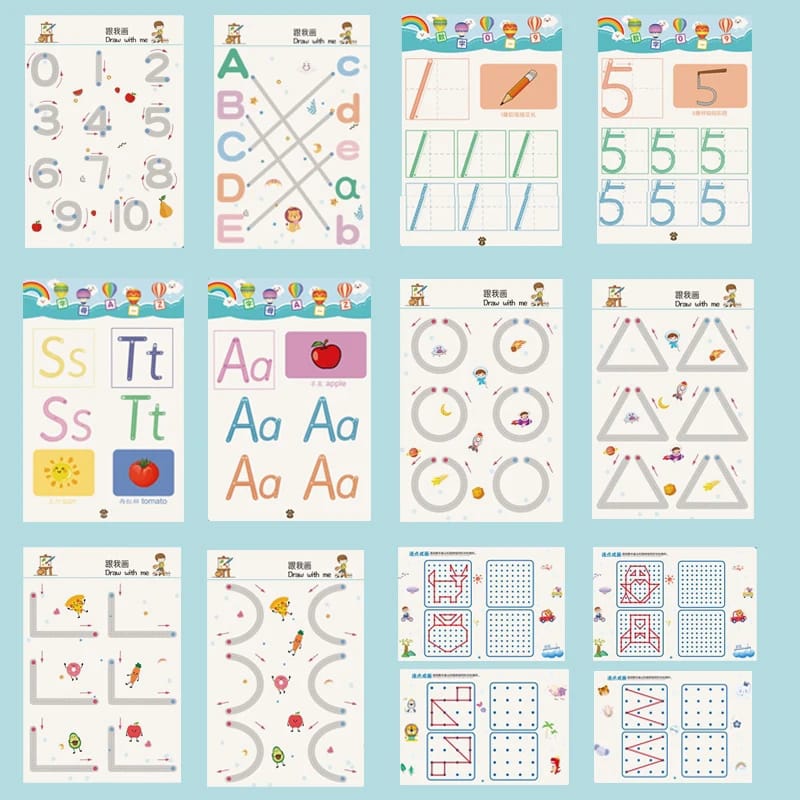 Mini Erasable Tracing Book 36 pages - All-In-One Store