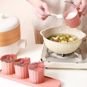 Multi Grid Kitchen Seasoning Set With Spoons - All-In-One Store