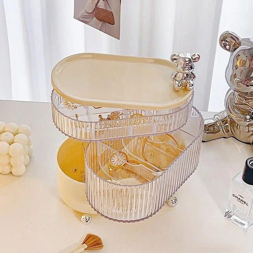 Multi layer Rotating Desktop Cosmetic Organizer - All-In-One Store