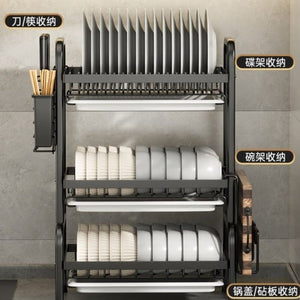 Multi Tired Dish Organizer - All-In-One Store