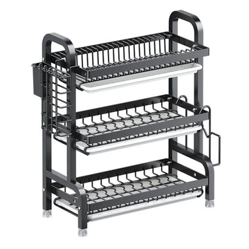Multi Tired Dish Organizer - All-In-One Store