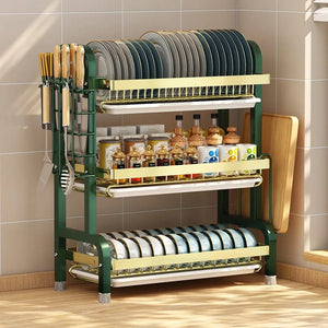 Multi Tired Dish Organizer - All-In-One Store
