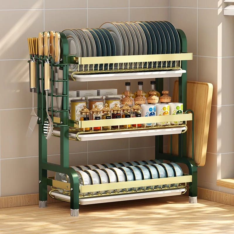 Multi Tired Dish Organizer - All-In-One Store