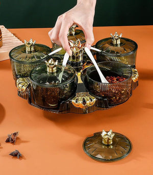 New Luxury Rotating Dry Fruit Dish - All-In-One Store