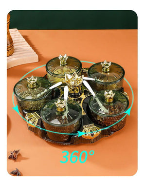 New Luxury Rotating Dry Fruit Dish - All-In-One Store