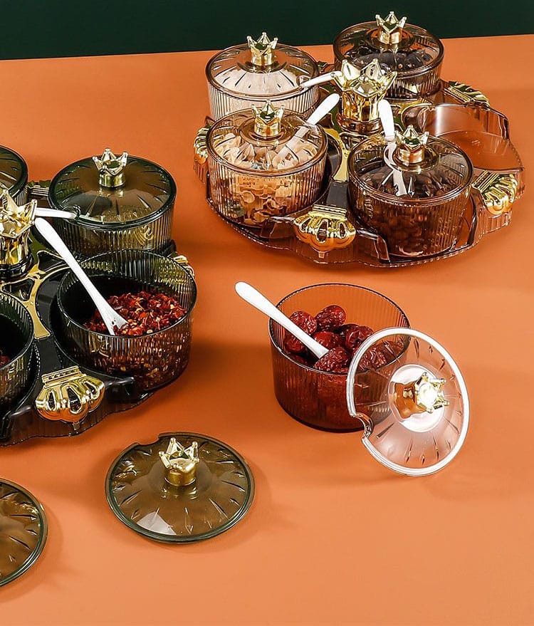 New Luxury Rotating Dry Fruit Dish - All-In-One Store