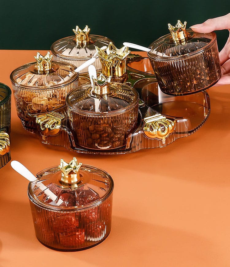 New Luxury Rotating Dry Fruit Dish - All-In-One Store