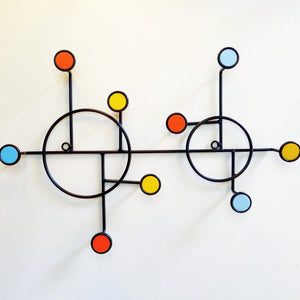 Nordic Style Wall Shelf With Hooks - Circle - All-In-One Store