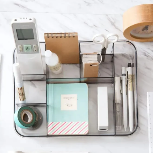 Multi Use Transparent Storage Tray