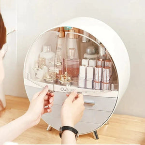 Oval Shaped Cosmetic organizer - All-In-One Store