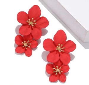 Painted Flower Earrings - All-In-One Store