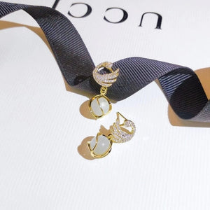 Peacock Pearl Drop Earrings - All-In-One Store