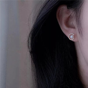 Pearl and crystal stud earring - All-In-One Store