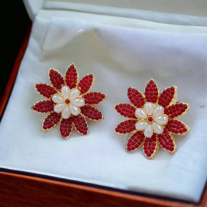 Pearl Flower Earrings - All-In-One Store