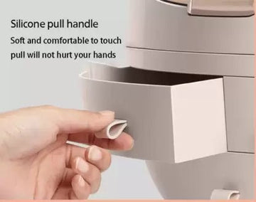 Portable Cosmetic Organizer With led light Mirror - All-In-One Store
