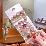 Premium Korean Crystal and Pearl Hairpins (Pack of 8) - All-In-One Store