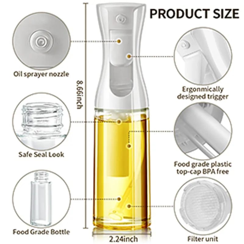 Press-Type Oil Spray Bottle - All-In-One Store