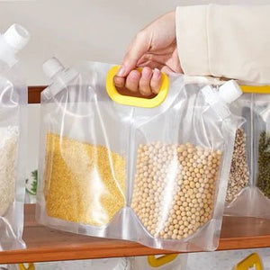 Reusable 2 in 1 Cereal Food Storage Bag - All-In-One Store