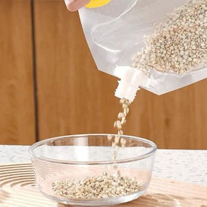 Reusable 2 in 1 Cereal Food Storage Bag - All-In-One Store
