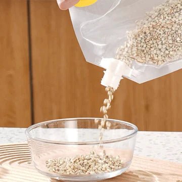 Reusable 2 in 1 Cereal Food Storage Bag - All-In-One Store