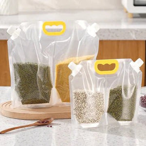 Reusable 2 in 1 Cereal Food Storage Bag - All-In-One Store