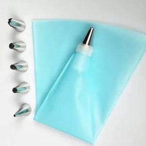 Reusable cake decorating nozzles set with Silicone piping bag - All-In-One Store