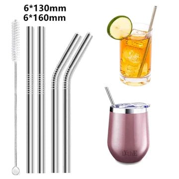 Reusable Steel straw ( set of 4 ) - All-In-One Store