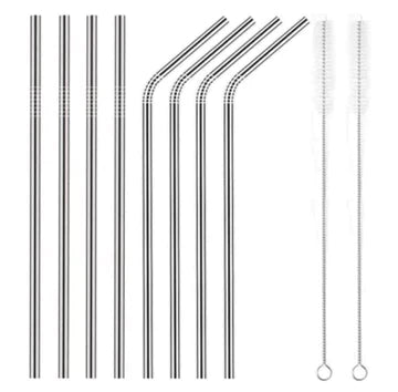 Reusable Steel straw ( set of 4 ) - All-In-One Store