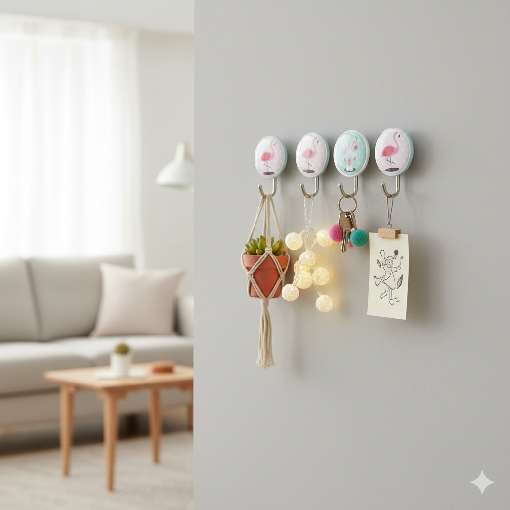 Twinkle & Roundy Cartoon Hooks - Pack of 3