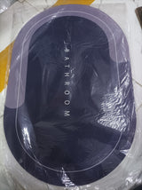 "Elegant super absorbent bathroom mat" OVAL