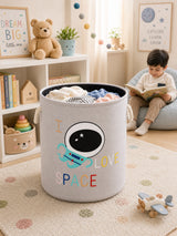 Space Adventure Foldable Storage Basket – For Clothes, Toys & More