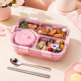 Insulated Modern & Stylish Stainless Steel (SUS304) Lunch Box with Dipping Cup (7122)
