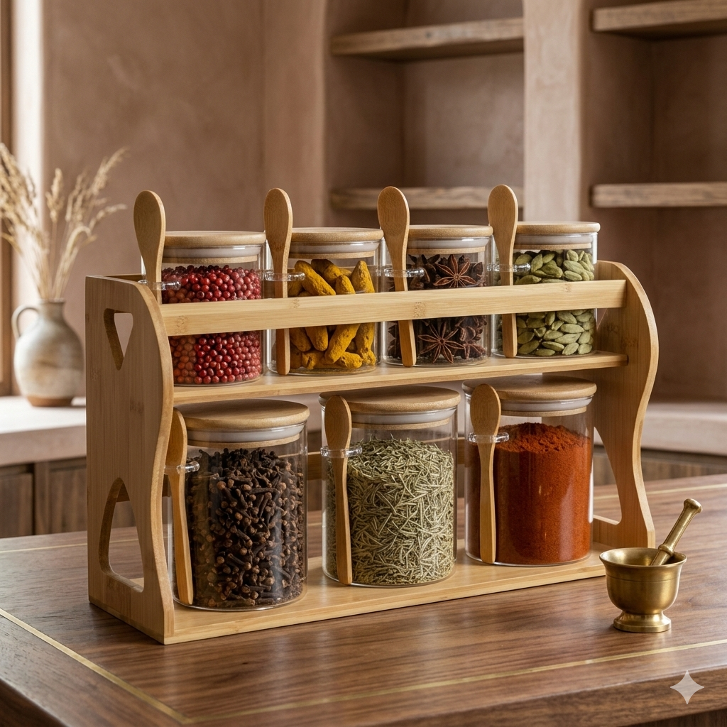 Meadow-Grain 2-Tier Condiment Hub (1138)