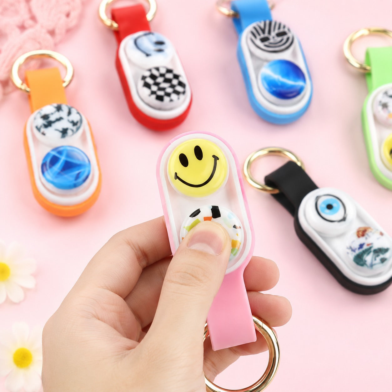 Magnetic Pop Fidget With Keychain.